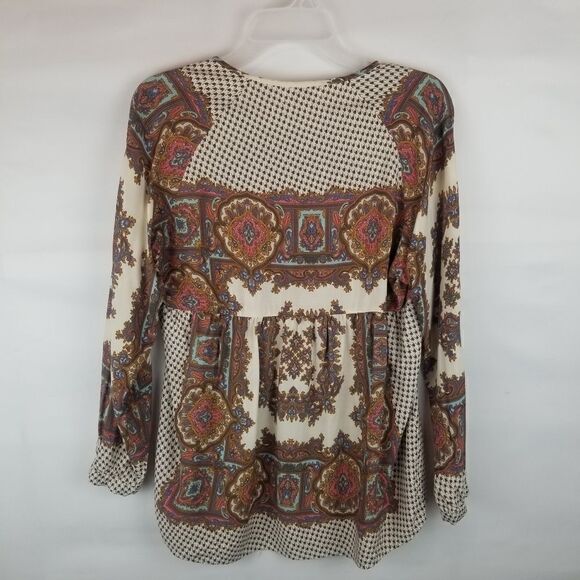 Cute UMGEE USA BOHO TOP WITH FRONT TIE. FLORAL DESIGN. SIZE S. - Picture 11 of 14